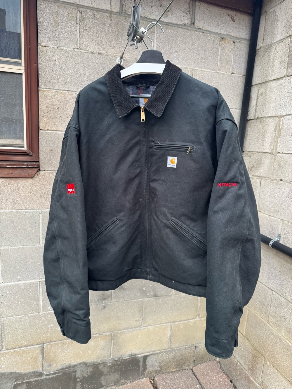 Carhartt Detroit Vintage Work Jacket Black J01 BLK